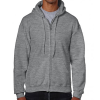 View Image 2 of 4 of Gildan Zipped Hooded Sweatshirt - Printed