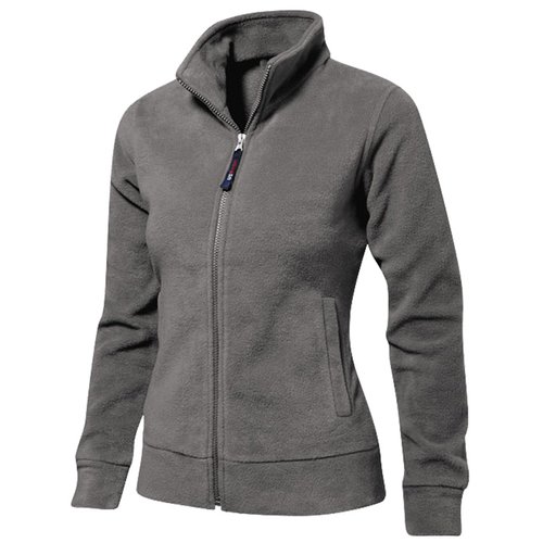 Additional Image 3 - a grey jacket with a zipper