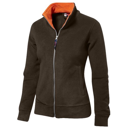 Additional Image 4 - a brown jacket with orange collar