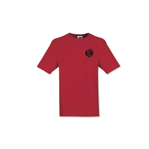 Additional Image 4 - a red shirt with a black patch