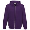 View Image 4 of 8 of DISC AWDis Kids Heather Zipped Hoodie - Embroidered