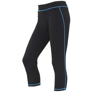 Additional Image 2 - a black pants with a blue stripe