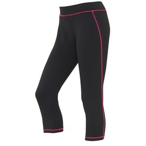 Additional Image 4 - a black leggings with red piping