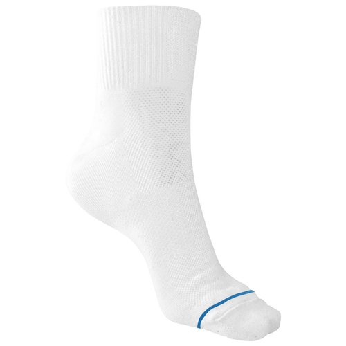 Additional Image 2 - a white sock with a blue stripe