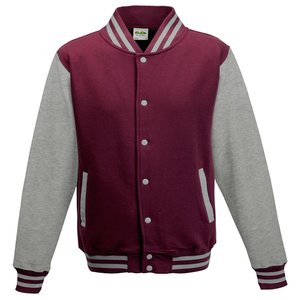 Additional Image 1 - a maroon and grey jacket