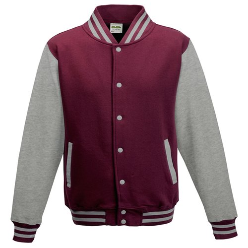 Additional Image 1 - a maroon and grey jacket