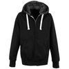 View Image 2 of 4 of DISC AWDis Fur-Lined Zipped Hoodie - Embroidered