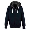 View Image 4 of 4 of DISC AWDis Fur-Lined Zipped Hoodie - Embroidered