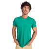 a man in a green shirt