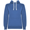 a blue sweatshirt with a white string