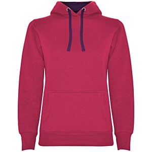 Additional Image 9 - a pink sweatshirt with a blue drawstring