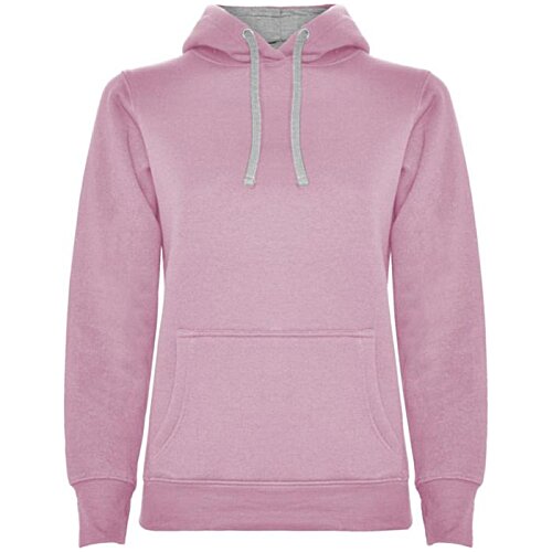 Additional Image 7 - a pink hoodie with a grey hood