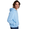 a man in a blue sweatshirt