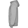 a grey sweatshirt with a hood