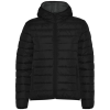 a black puffer jacket