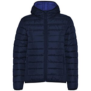 Additional Image 3 - a blue puffer jacket