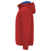 a red jacket with a hood