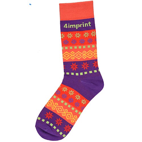 Additional Image 1 - a colorful sock with different colors