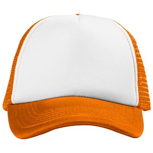 Additional Image 1 - a white and orange hat