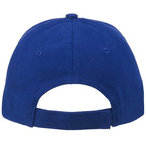 Additional Image 2 - a blue hat with a hole in the back