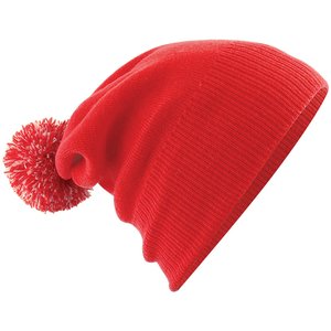 Additional Image 1 - a red hat with a pom