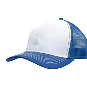 Additional Image 4 - a blue and white hat