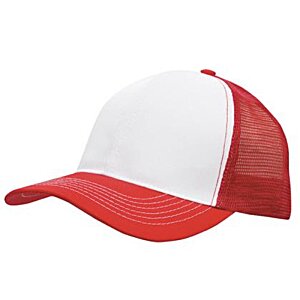 Additional Image 6 - a red and white hat