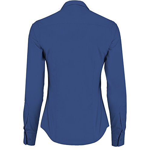 Additional Image 3 - a blue shirt with a long sleeve