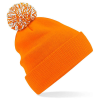 View Image 2 of 4 of Beechfield Snowstar Bobble Beanie Hat