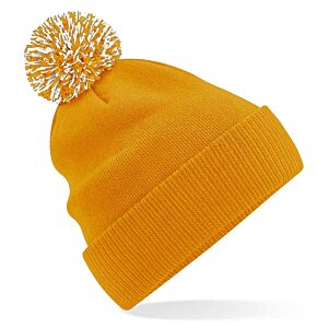 Additional Image 2 - a yellow beanie with a pom