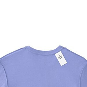 Additional Image 2 - a purple shirt with a white tag