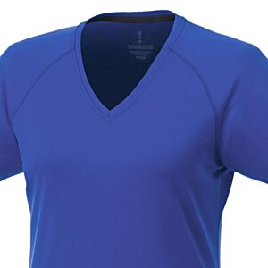 Additional Image 6 - a blue shirt with a black v-neck