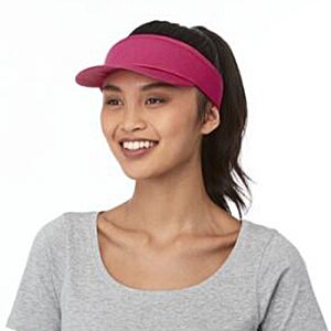 Additional Image 2 - a woman wearing a pink visor