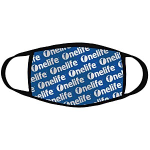 Additional Image 6 - a blue and white face mask