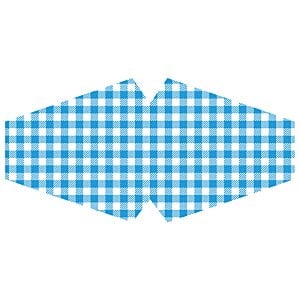 Additional Image 5 - a blue and white checkered pattern