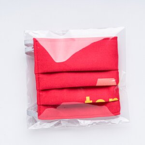 Additional Image 2 - a red square object in a plastic package