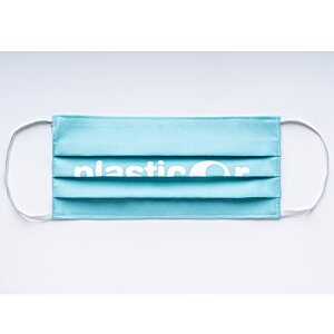 Additional Image 3 - a blue face mask on a white background