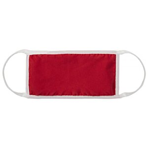 Additional Image 2 - a red face mask with white band
