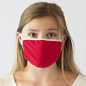 Additional Image 4 - a woman wearing a red face mask