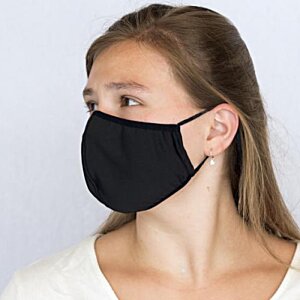 Additional Image 3 - a woman wearing a black face mask