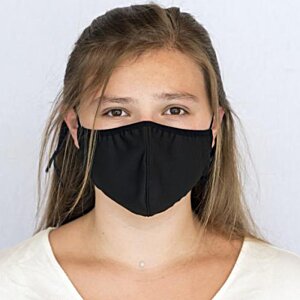 Additional Image 4 - a woman wearing a black face mask