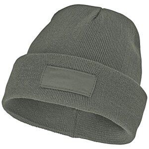 Additional Image 4 - a grey beanie with a label