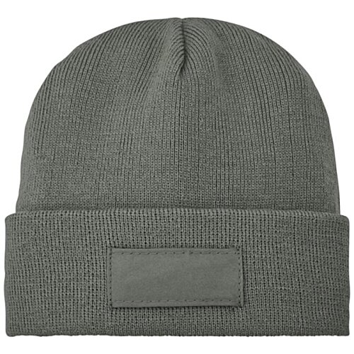 Additional Image 3 - a grey beanie with a label