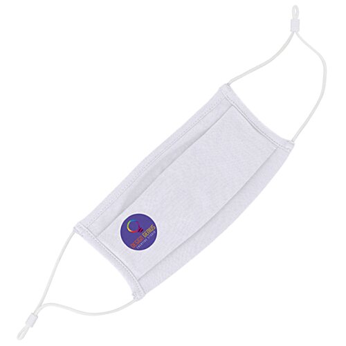 Additional Image 1 - a white face mask with a logo