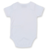 View Image 2 of 2 of Larkwood Short Sleeve Baby Bodysuit - White