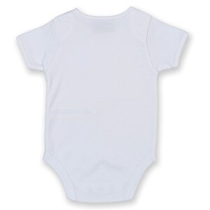 Additional Image 1 - a white baby bodysuit on a white background