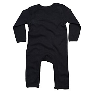 Additional Image 1 - a black baby romper on a white background