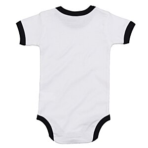 Additional Image 1 - a white and black baby bodysuit