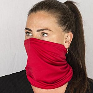 Additional Image 3 - a woman with a red scarf over her face