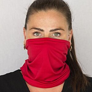 Additional Image 4 - a woman with a red scarf over her face